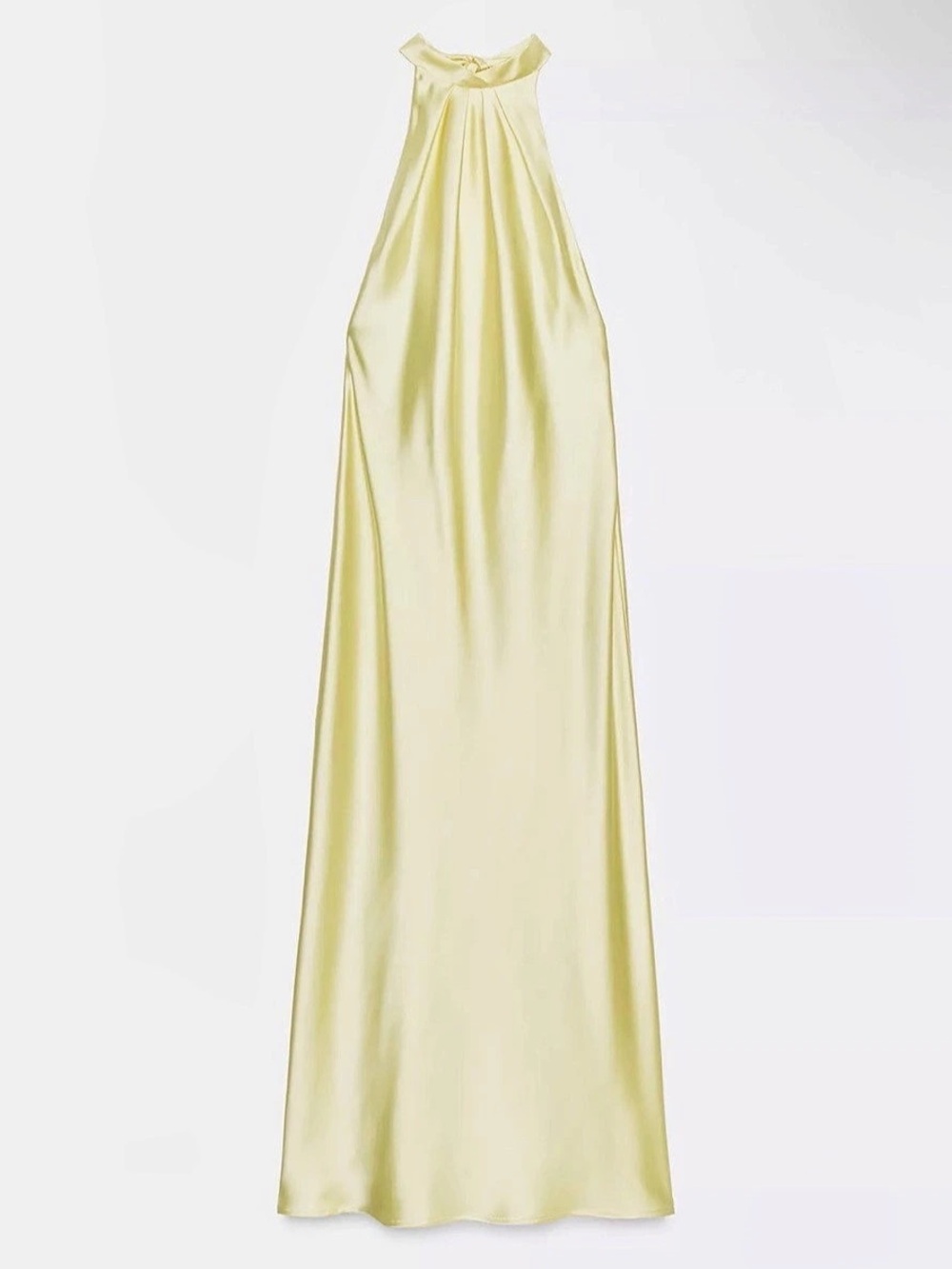 Yellow Halter Maxi Dress